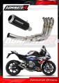impianto di scarico completo con silenziatore DOMINATOR Full System GP nero adatto alla moto BMW S1000RR 2019 - 2026 2