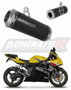 Suzuki GSXR 750 K1-K5 2001 - 2005 Terminale di Scarico Marmitta Silenziatore GP NERO + dB killer