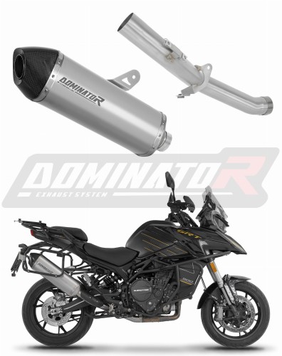 scarico silenziatore DOMINATOR titanio HP7 adatto alla moto QJMOTOR SRT 900 S / SX 2025 - 2026