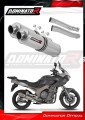 scarico silenziatore DOMINATOR rotondo adatto alla moto Yamaha TDM 900 2002 - 2013 2