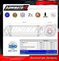 scarico silenziatore DOMINATOR rotondo adatto alla moto Yamaha TDM 900 2002 - 2013 6