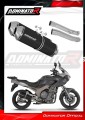 scarico silenziatore DOMINATOR OVR nero adatto alla moto Yamaha TDM 900 2002 - 2013 2