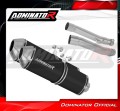 scarico silenziatore DOMINATOR OVR nero adatto alla moto Yamaha TDM 900 2002 - 2013 3