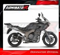 scarico silenziatore DOMINATOR OVR nero adatto alla moto Yamaha TDM 900 2002 - 2013 5