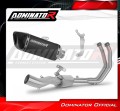 complete exhaust system with muffler DOMINATOR Full System HP6 BLACK fits to Kawasaki Ninja 650 2023  2026 3