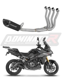 Suzuki GSX-S 1000 GX 2024 Impianto di scarico Collettori Marmitta Silenziatore HP8 NERO + dB killer
