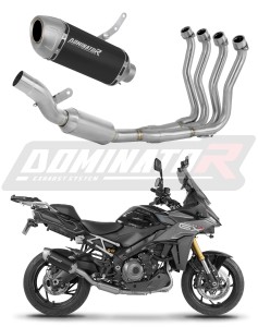 Suzuki GSX-S 1000 GX 2024 Impianto di scarico Collettori Marmitta Silenziatore S6 NERO EX + dB killer