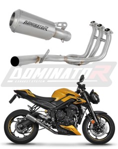 Triumph STREET TRIPLE 765 S / R / RS 2023 - 2024 Impianto di scarico Collettori Marmitta Silenziatore GPS + dB killer