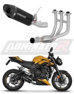 Triumph STREET TRIPLE 765 S / R / RS 2023 - 2024 Impianto di scarico Collettori Marmitta Silenziatore HP8 NERO + dB killer