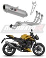 impianto di scarico completo con silenziatore DOMINATOR Full System S6 adatto alla moto Triumph Street Triple 765 RS 2024 - 2025 5