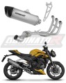 impianto di scarico completo con silenziatore DOMINATOR Full System titanio HP6 adatto alla moto Triumph Street Triple 765 RS 2024 - 2025 5