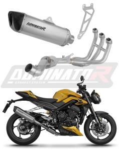 Triumph Street Triple 765 RS 2024 - 2025 Full Exhaust System Collector Silencer Titanium HP6 + dB killer