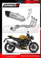 impianto di scarico completo con silenziatore DOMINATOR Full System titanio HP6 adatto alla moto Triumph Street Triple 765 RS 2024 -