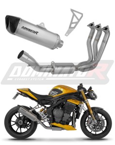 Triumph Speed Triple 1200 RS / RR 2021 - 2024 Impianto di scarico Collettori Marmitta Silenziatore Titanio HP6 + dB killer
