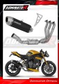 impianto di scarico completo con silenziatore DOMINATOR Full System S6 nero adatto alla moto Triumph Speed Triple 1200 RS / RR 2021 - 2024 2