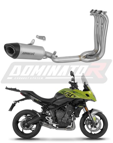 impianto di scarico completo con silenziatore DOMINATOR Full System titanio HP8 adatto alla moto Triumph Tiger Sport 660 2025 - 2026