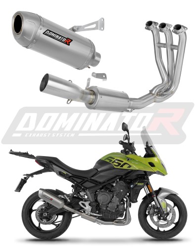 impianto di scarico completo con silenziatore DOMINATOR Full System S6 adatto alla moto Triumph Tiger Sport 660 2025 - 2026