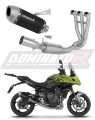 impianto di scarico completo con silenziatore DOMINATOR Full System S6 nero adatto alla moto Triumph Tiger Sport 660 2025 - 2026