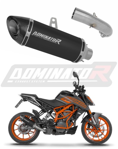 exhaust muffler DOMINATOR HP8 BLACK fits the motorcycle KTM 125 Duke 2021   2023