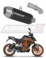 exhaust muffler DOMINATOR S3 BLACK fits the motorcycle KTM 125 Duke 2021   2023