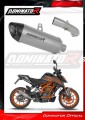 exhaust muffler DOMINATOR titanium HP8 fits the motorcycle KTM 125 Duke 2021   2023 2