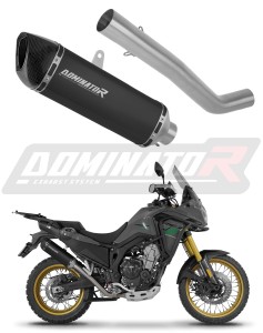 Rieju Aventura 500 2023 - 2026 Terminale di Scarico Marmitta Silenziatore HP6 NERO + dB killer