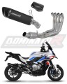 impianto di scarico completo con silenziatore DOMINATOR Full System HP6 nero EX adatto alla moto BMW S1000XR 2020 - 2026