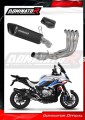 impianto di scarico completo con silenziatore DOMINATOR Full System HP6 nero EX adatto alla moto BMW S1000XR 2020 - 2026 2