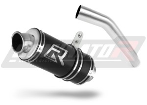 Kawasaki Z750 2007 - 2013 Terminale di Scarico Marmitta Silenziatore GP1 NERO + dB killer