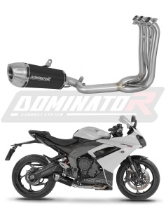 Triumph Daytona 660 2024 - 2026 Impianto di scarico Collettori Marmitta Silenziatore S3 NERO + dB killer