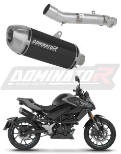 CF MOTO 125 NK 2025 - 2026 Terminale di Scarico Marmitta Silenziatore S3 NERO + dB killer