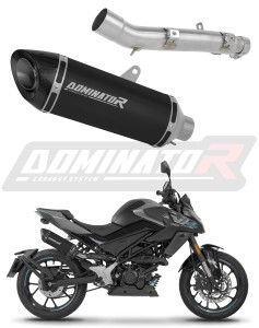 CF MOTO 125 NK 2025 - 2026 Terminale di Scarico Marmitta Silenziatore HP8 NERO + dB killer