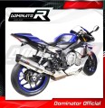 YZF R1M 1000 EXHAUST Yamaha Muffler Auspuff Sportauspuff Silencer Echappement Silencieux Scarico Scarichi Escape Wydech Tłumik Carbon Tip HP1 2015 - 2017 DOMINATOR 2