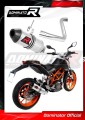 390 DUKE EXHAUST KTM Muffler Auspuff Sportauspuff Silencer Echappement Silencieux Scarico Scarichi Escape Wydech Tłumik Carbon Tip HP3 2013 - 2016 Dominator 